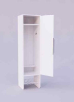 Детские шкафчики и стеллажи + Шкафчик «Лесная сказка» 1 секция (белый)