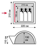  Палатки универсальные + Tramp Lite палатка Wonder 3 (зеленый)
