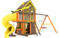 Детские уличные комплексы + Детская площадка IgraGrad Шато 2 с трубой (Домик) мод.2