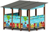 Теневые навесы, беседки + Теневой навес (Город) МФ 78.31.24-01