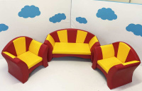 Мягкие модули + Комплект мягкой мебели Лепесток