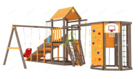 Детские уличные комплексы + Всесезонная площадка IgraGrad С Gride с WorkOut SF1