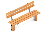 Скамейки и столики + Скамья (лиственница) МФ 42.04.02-Л.И1