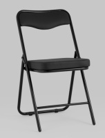 Складные стулья + Складной стул Джонни экокожа черный каркас черный матовый