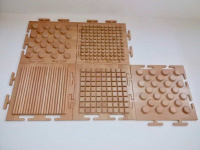 Тактильное оборудование и панели + Сенсорная дорожка из бука (4 модуля)