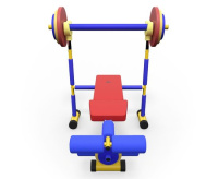 Детские тренажеры + Скамья под штангу детская DFC VT-06