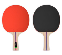 Ракетки для настольного тенниса + KRAFLA S-H200 Набор для настольного тенниса: ракетка (2шт), мяч (3шт)