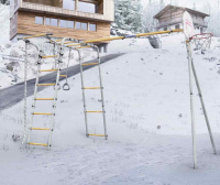 Детские спортивные комплексы для дачи + Дачный комплекс "Акробат 2" (без качелей) Romana 103.19.05 (серый/жёлтый)