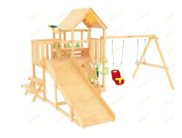 Детские уличные комплексы + Детская площадка IgraGrad Крафт Pro 1 с зимней горкой