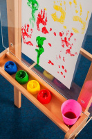 Игровое развивающее оборудование + Двухсторонний прозрачный мольберт