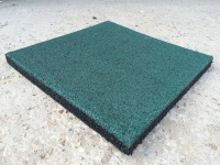 Покрытие для детской площадки + Резиновая плитка 500х500х40