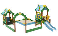 Песочницы + ДИК ИО 07-540-2 (Лесная сказка) Песочный дворик Теремок