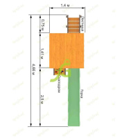 Детские уличные комплексы + Детская площадка IgraGrad Панда Фани Tower скалодром