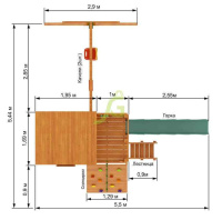Детские уличные комплексы + Детская площадка IgraGrad Домик 2