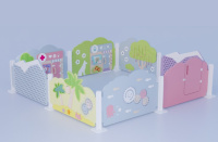 Мебель игровая + Модульный игровой манеж «Яслиград»