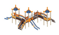 Детские уличные комплексы + Детский игровой комплекс Азия ДИК 36-004