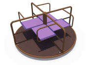 Детские качели + Карусель четырехместная  ИО 06130