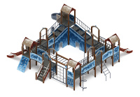 Детские уличные комплексы + Остров детства (Алтай) - ДИК 2.01.8.02-14.И1