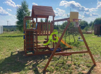 Детские уличные комплексы + Детская площадка IgraGrad Крафт Pro 4 (скат 2,2)