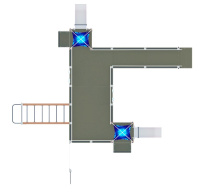 Детские уличные комплексы + Игровой комплекс Забота Космопорт (космос) горка Н 750 ДОВ 20.14.01-01