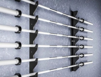 Стойки для гантелей, грифов и дисков + Кронштейны для 6-ти грифов с пластиком, пара