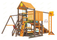 Детские уличные комплексы + Всесезонная площадка IgraGrad С с балконом мод.1 SF