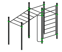 Уличные турники и брусья (Воркаут) + Воркаут ЛОВ 108 ВТ 102.12-01