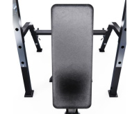 Скамьи + Скамья со стойками под штангу DFC GORILLA черная, с партой для бицепса