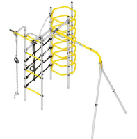 Детские спортивные комплексы для дачи + Дачный комплекс "Космос" (без качелей) Romana 103.21.05 (серый/жёлтый)