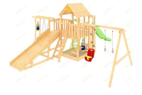 Детские уличные комплексы + Детская площадка IgraGrad Крафт Pro 2 с зимней горкой