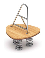 Карусели + Качалка на пружине (Лиственница) ИО 23.24.02