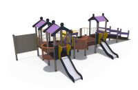 Детские уличные комплексы + Тридевятое царство Н-750 ДИО 08100/И