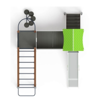 Детские уличные комплексы + Лукоморье - ДИК 2.25.06-01.С - Игровой комплекс H=1200