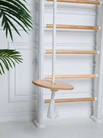 Шведские стенки + ДСК PERFETTO SPORT "Scala in legno" bianco-naturale PS-112