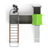 Детские уличные комплексы + Лукоморье - ДИК 2.25.06-11.С - Игровой комплекс H=1200