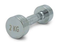 Гантели + Гантель UNIX Fit PRO круглая хромированная 2 кг, 2 шт.