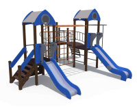 Детские уличные комплексы + Игровой комплекс серии Космос Н-1200 и Н-900 ДИО 05050