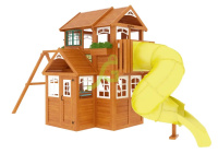 Детские уличные комплексы + Детская площадка IgraGrad Клубный домик 3 с трубой Luxe