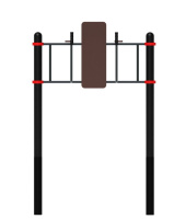 Уличные турники и брусья (Воркаут) + Воркаут Брусья-пресс на стойках ОВ 02-127 (108)