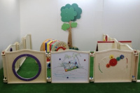 Комплексы и панели для игровых зон + Панель для игровых зон "Лабиринт-шестеренки"