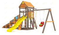 Детские уличные комплексы + Всесезонная площадка IgraGrad С Fort с сеткой SF1