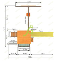 Детские уличные комплексы + Детская площадка IgraGrad Панда Фани Fort с сеткой