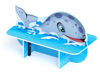 Скамейки и столики + Кит - Скамейка детская - МФ 41.17.01