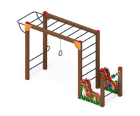 Детские уличные комплексы + Спортивная серия тип 3 Мухоморчик - СК 1.01.09-01