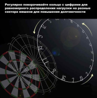 Мишени для игры в дартс + Мишень Archers Target 180 (Китайский сизаль)