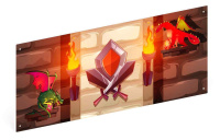 Хозяйственное оборудование + Средневековый замок - Ограждение из фанеры и бруса - МФ 90.01.01-13