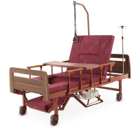 Кровати функциональные + Кровать механическая Med-Mos YG-6 (ММ-2124Д-02) ЛДСП с туалетным устройством и судном, функцией "кардиокресло"