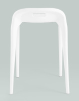 Пластиковые стулья + Табурет Sletten пластик белый