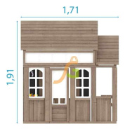Игровые домики + Детский домик IgraGrad Коттедж 1