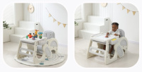 Детские стульчики и кресла + Стул для кормления Трансформер UNIX Kids Облако / Cloud (3 в 1) серый